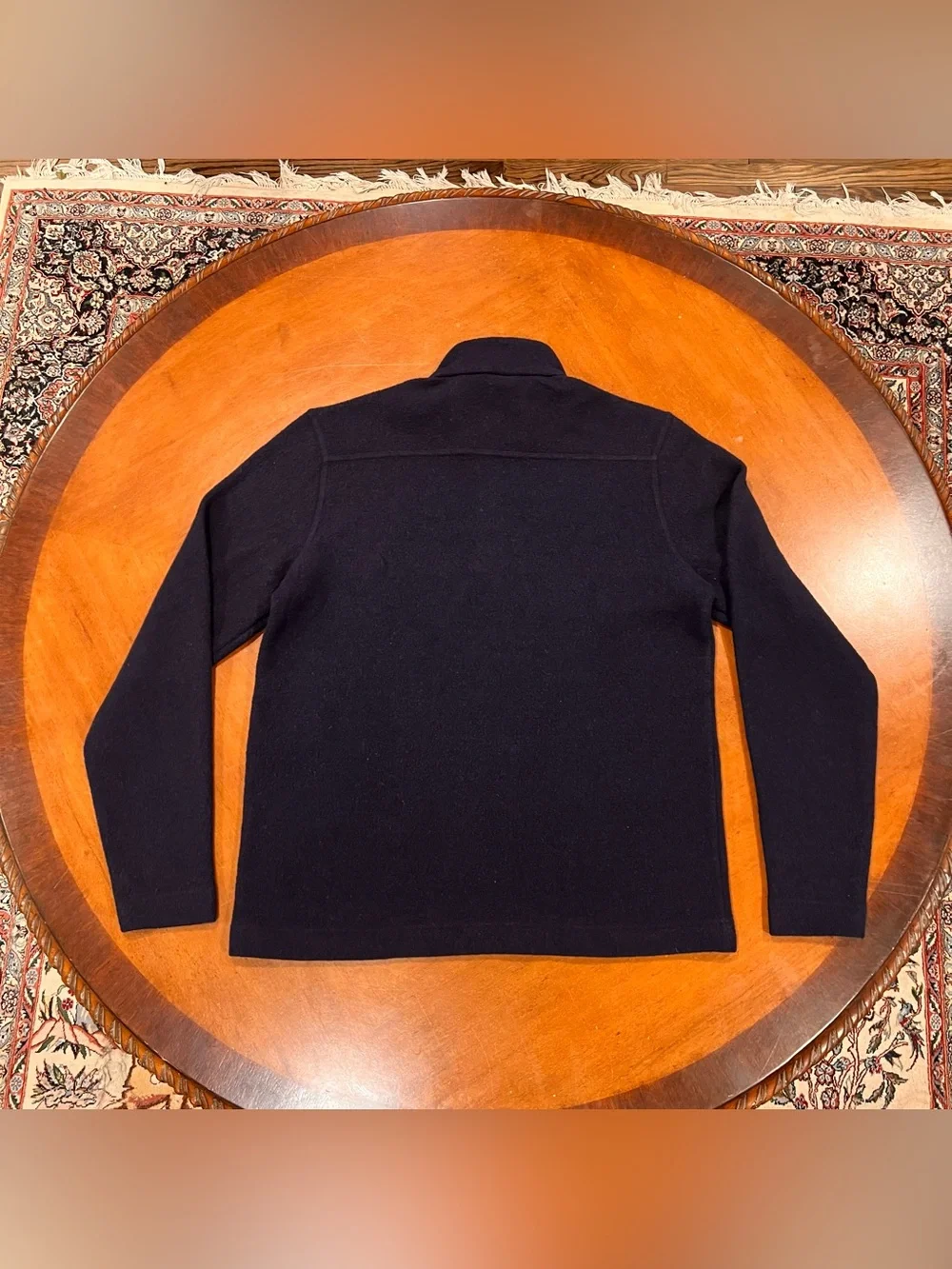 Toad & Co. Men’s Kennicott Wool Blend 1/4 Zip Sweater‎ Navy Blue XL Pullover